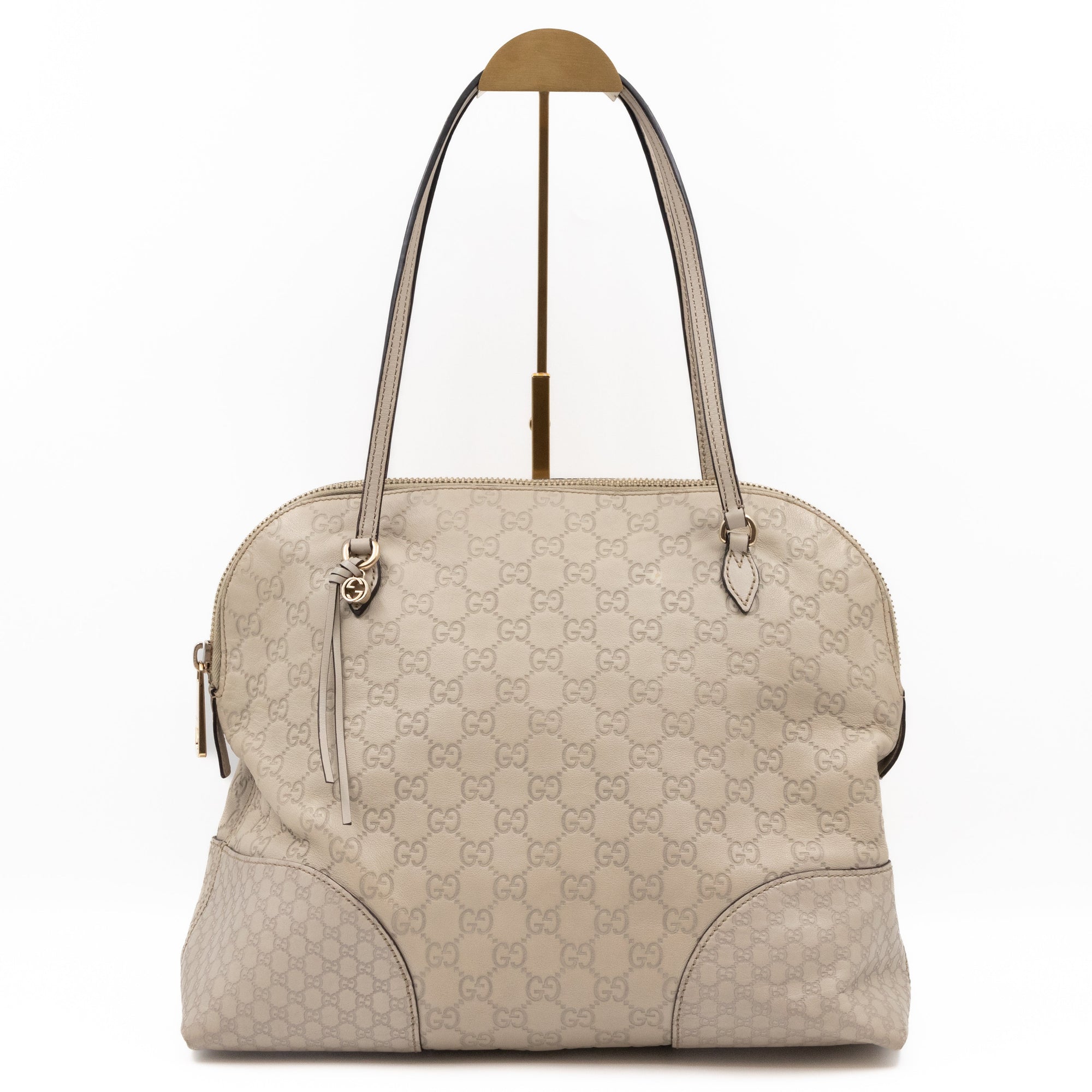 Bree Shoulder Bag White GCCIssima Leather