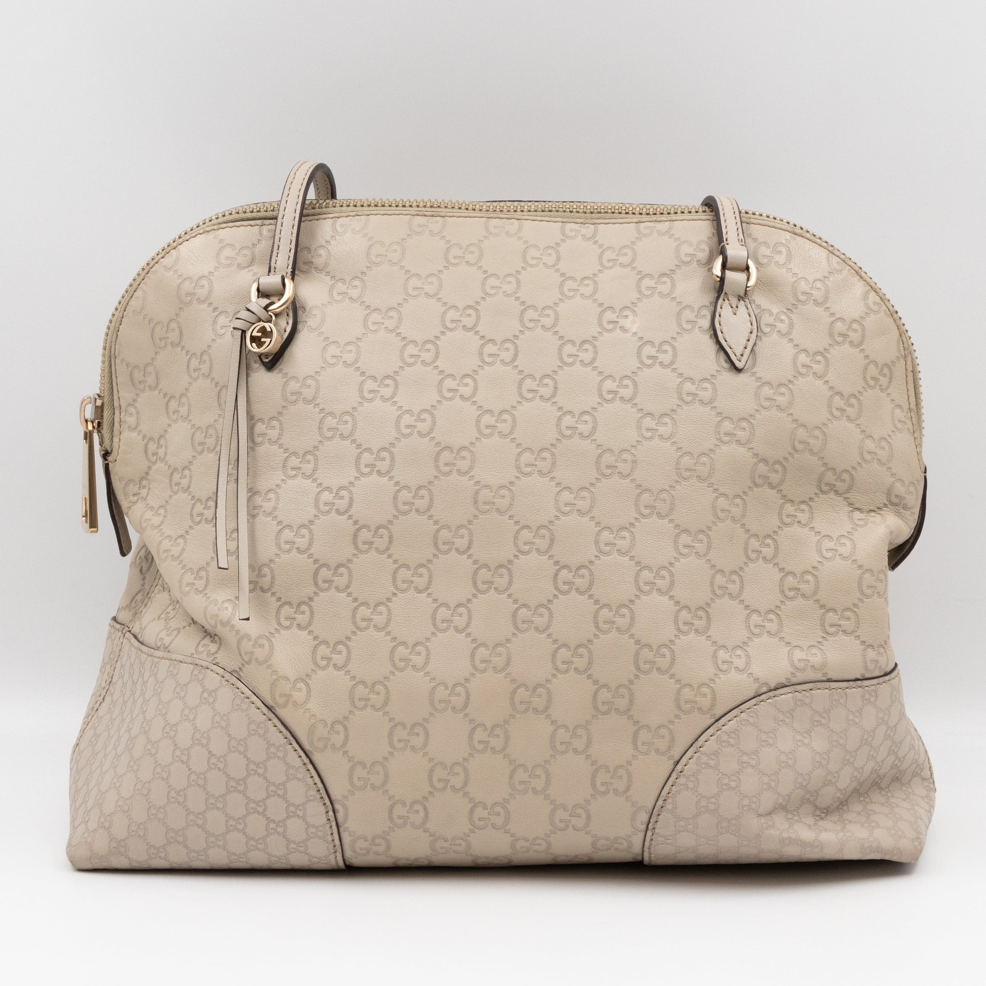 Bree Shoulder Bag White GCCIssima Leather