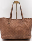 Bamboo Tassel Tote Brown GCCIssima Leather
