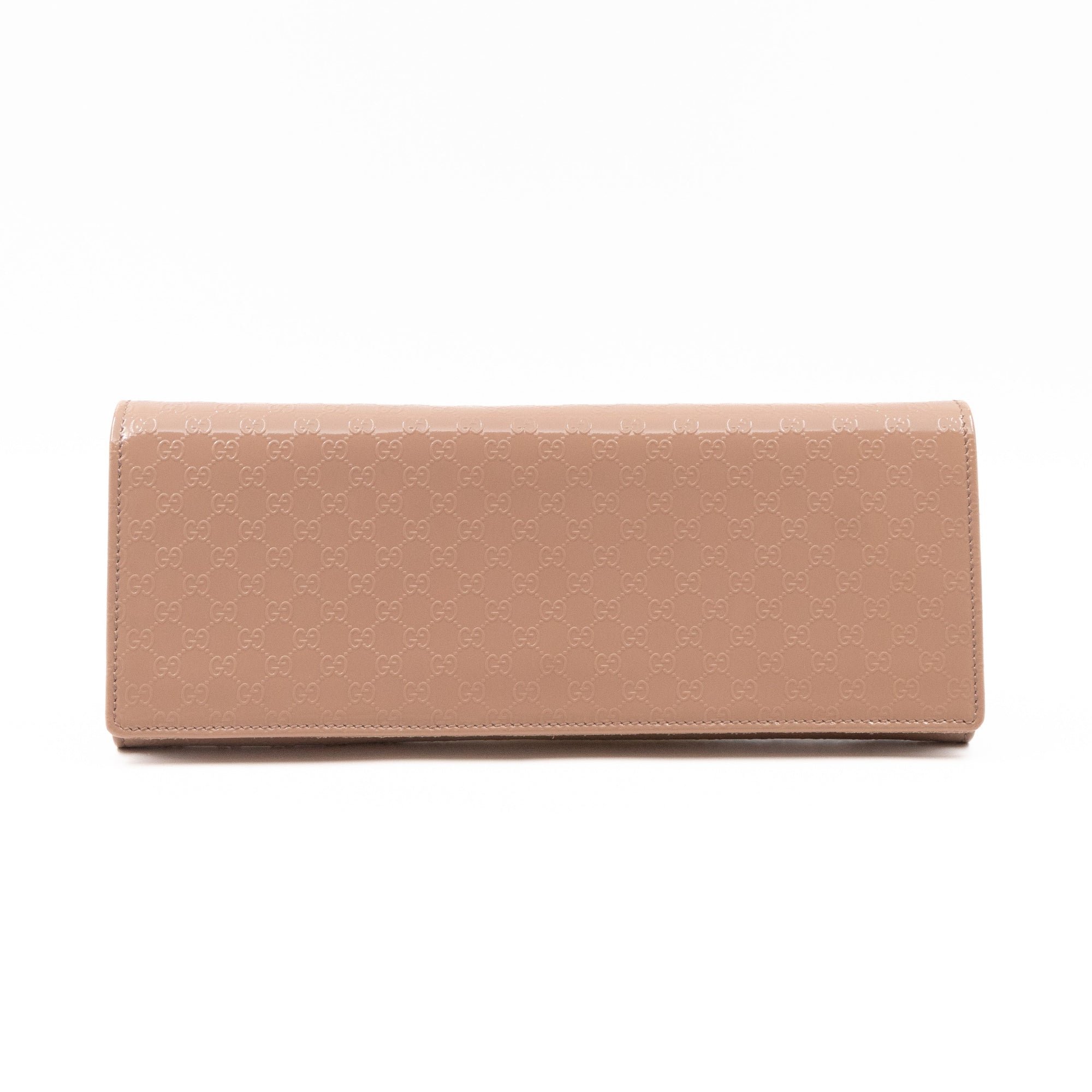 Broadway Clutch Beige MicroGCCIssima Patent Leather