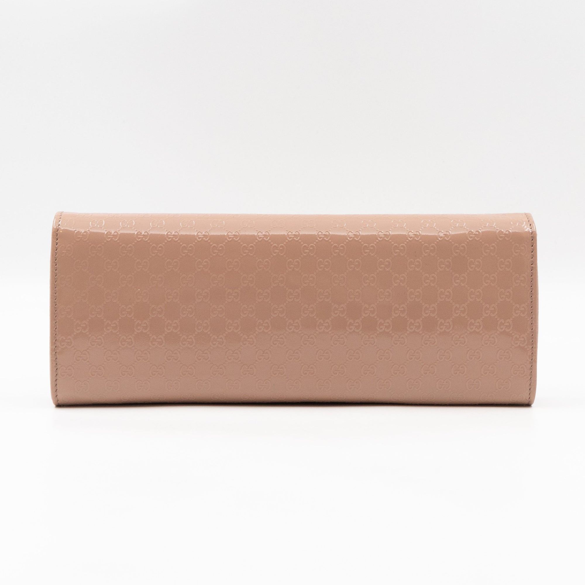 Broadway Clutch Beige MicroGCCIssima Patent Leather