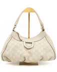 Abbey D-Ring Shoulder Bag Beige GCCIssima Leather