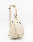Abbey D-Ring Shoulder Bag Beige GCCIssima Leather