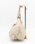 Abbey D-Ring Shoulder Bag Beige GCCIssima Leather