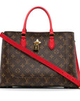 Brown LV Monogram Flower Tote Satchel