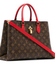 Brown LV Monogram Flower Tote Satchel
