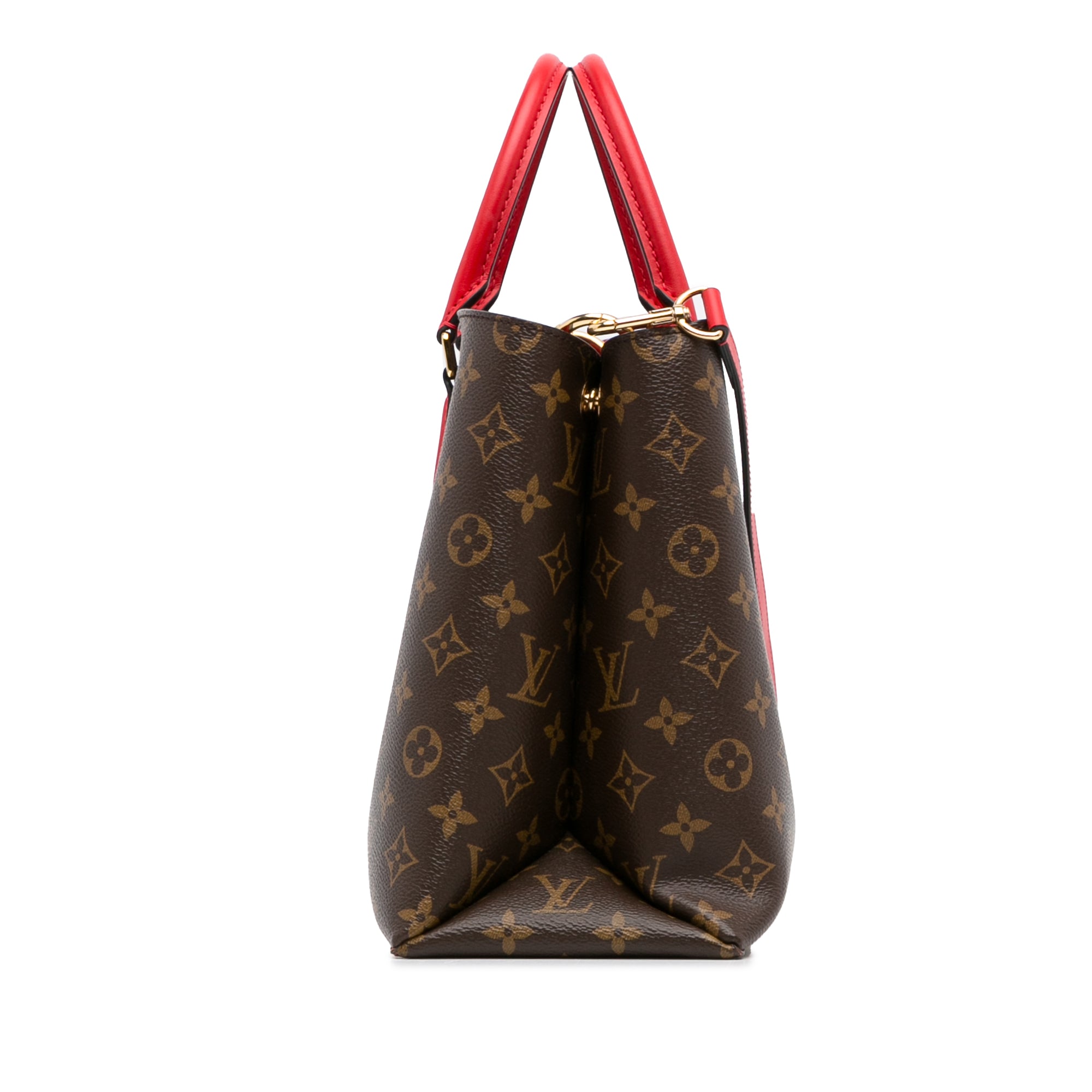 Brown LV Monogram Flower Tote Satchel
