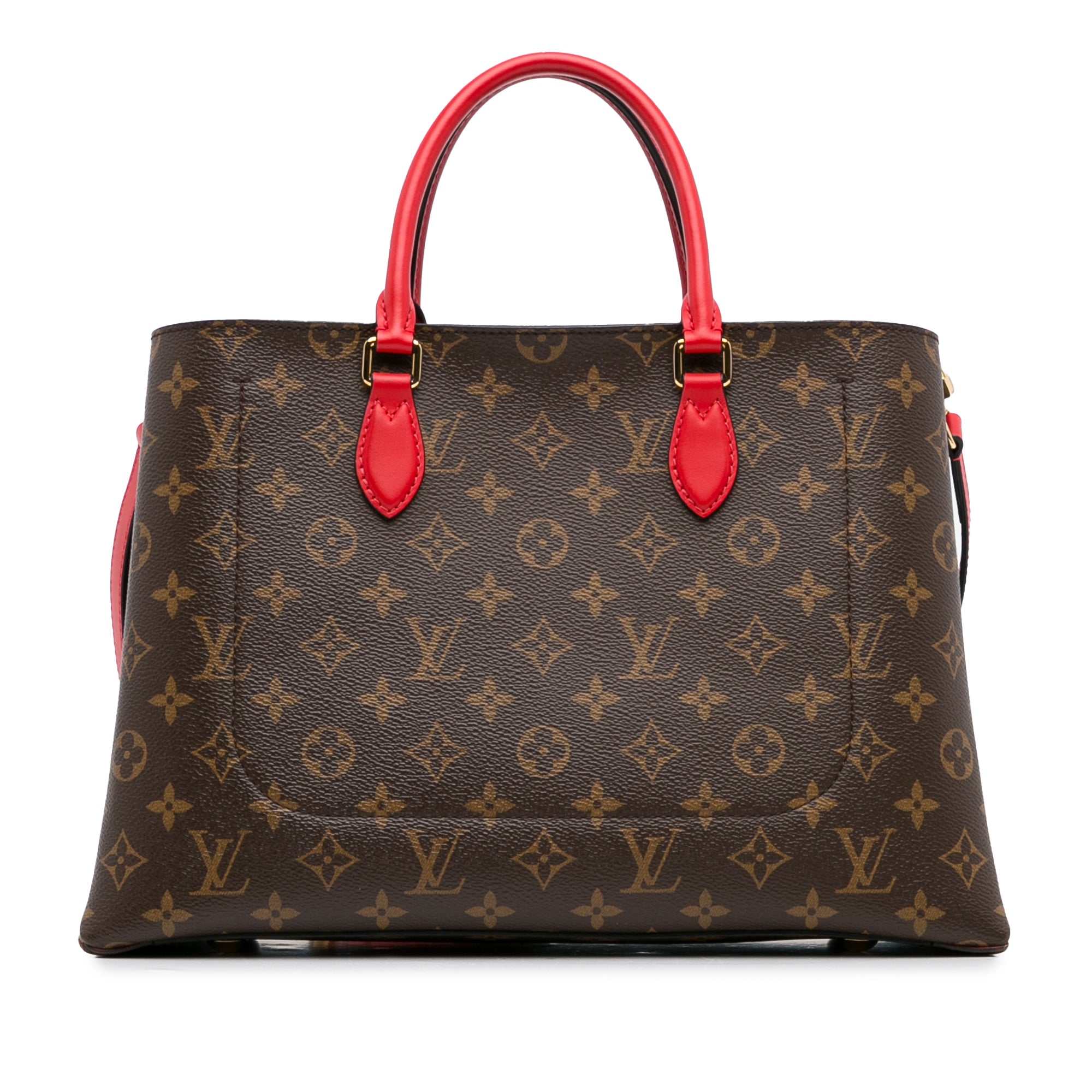 Brown LV Monogram Flower Tote Satchel