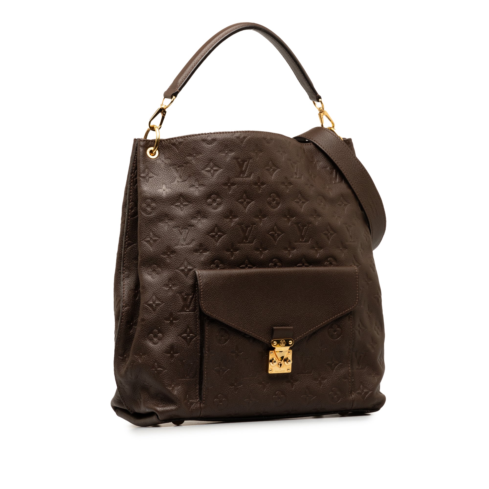 Brown LV Monogram Empreinte Metis Hobo Satchel