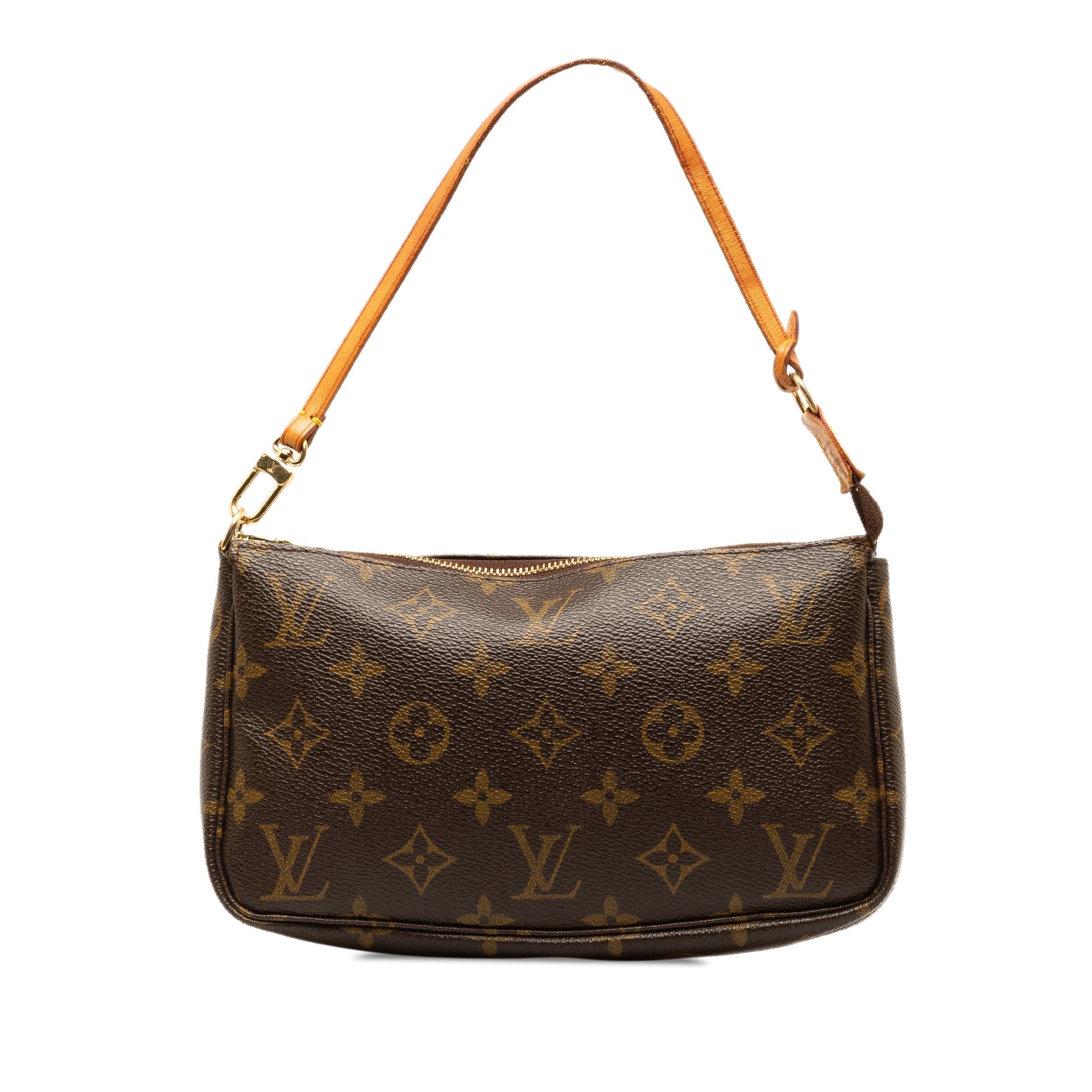 Brown LV Monogram Pochette Accessoires Shoulder Bag