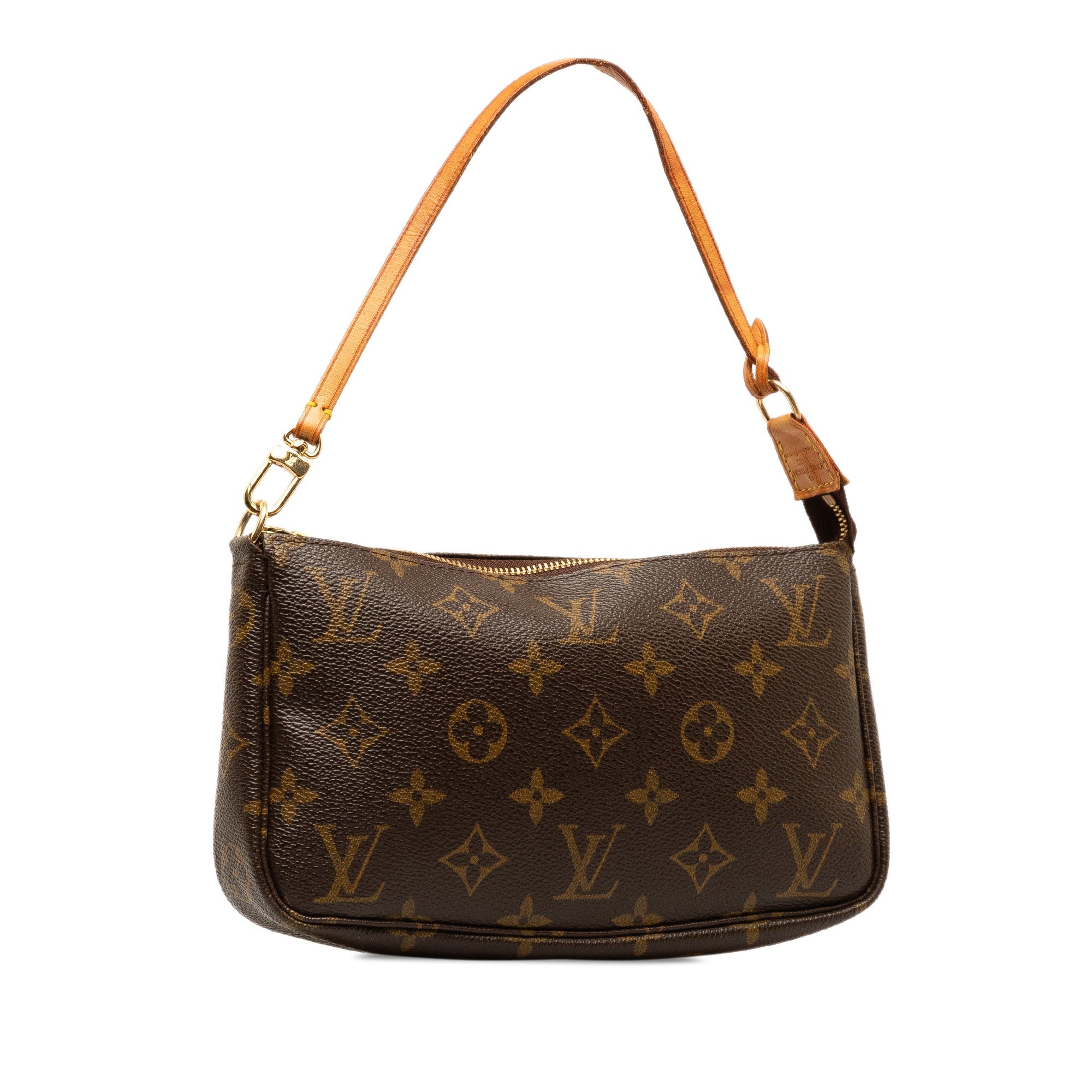 Brown LV Monogram Pochette Accessoires Shoulder Bag