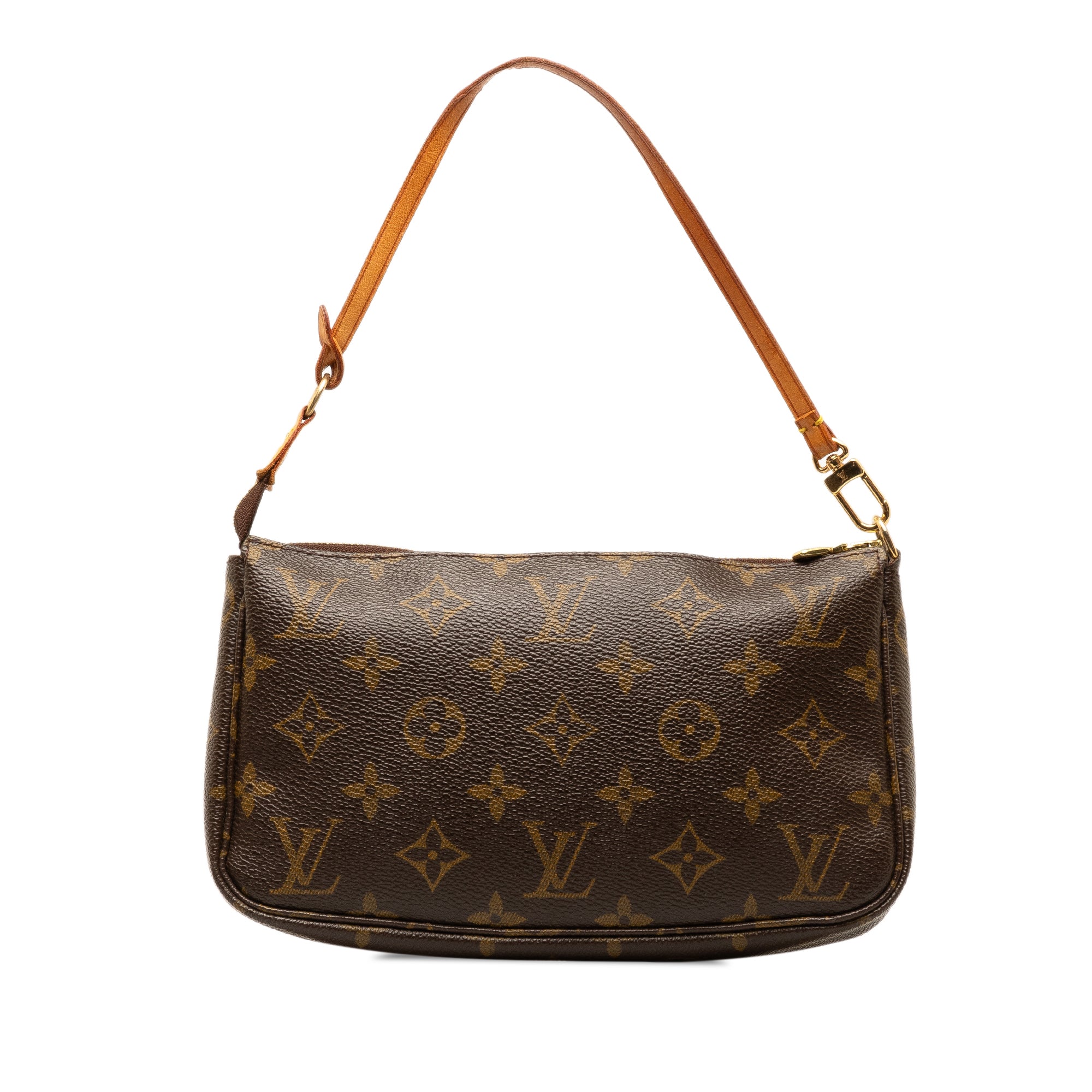 Brown LV Monogram Pochette Accessoires Shoulder Bag