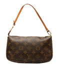 Brown LV Monogram Pochette Accessoires Shoulder Bag