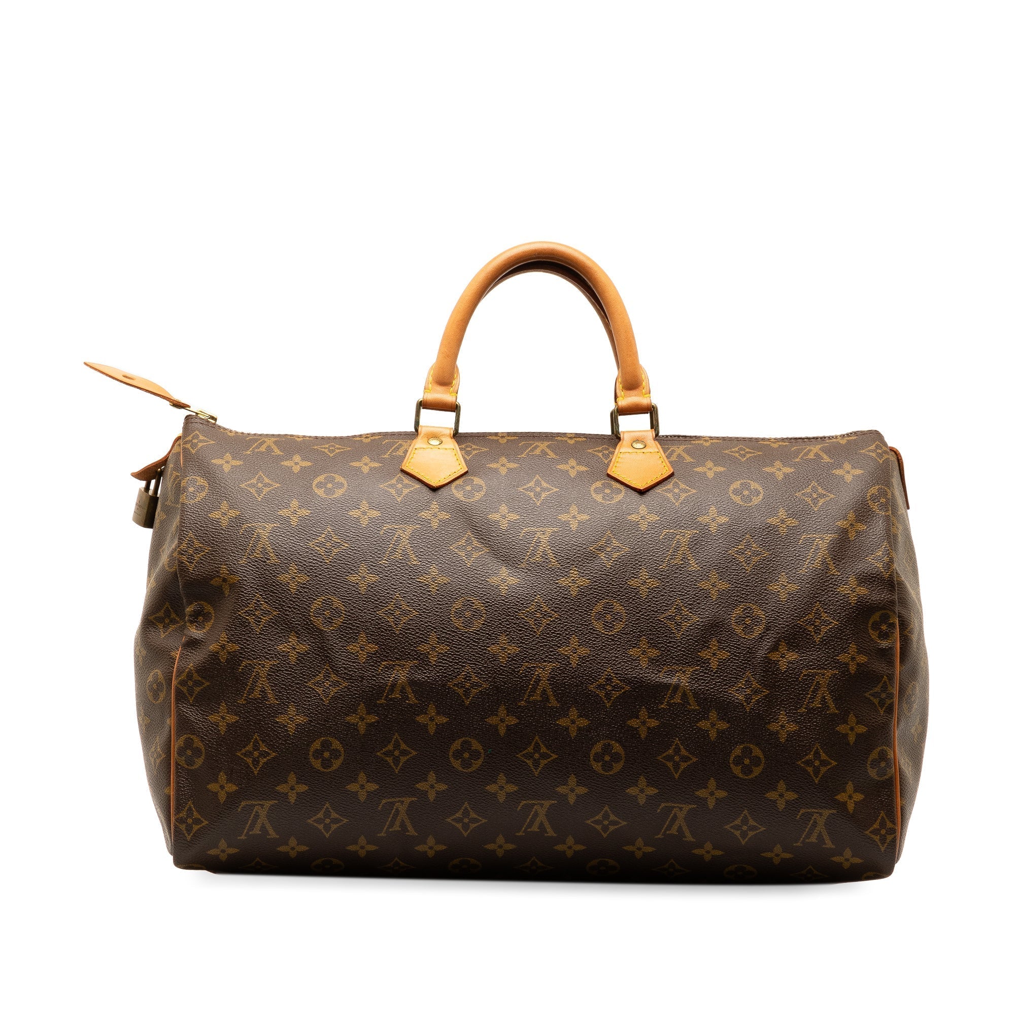 Brown LV Monogram Speedy 40 Boston Bag