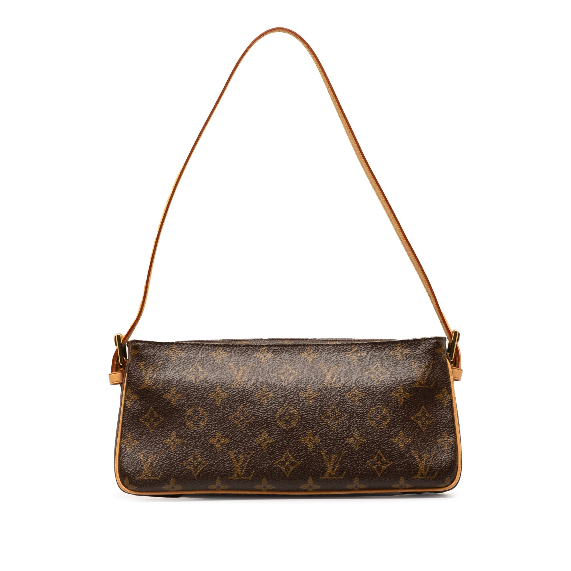 Brown LV Monogram Viva Cite MM Shoulder Bag