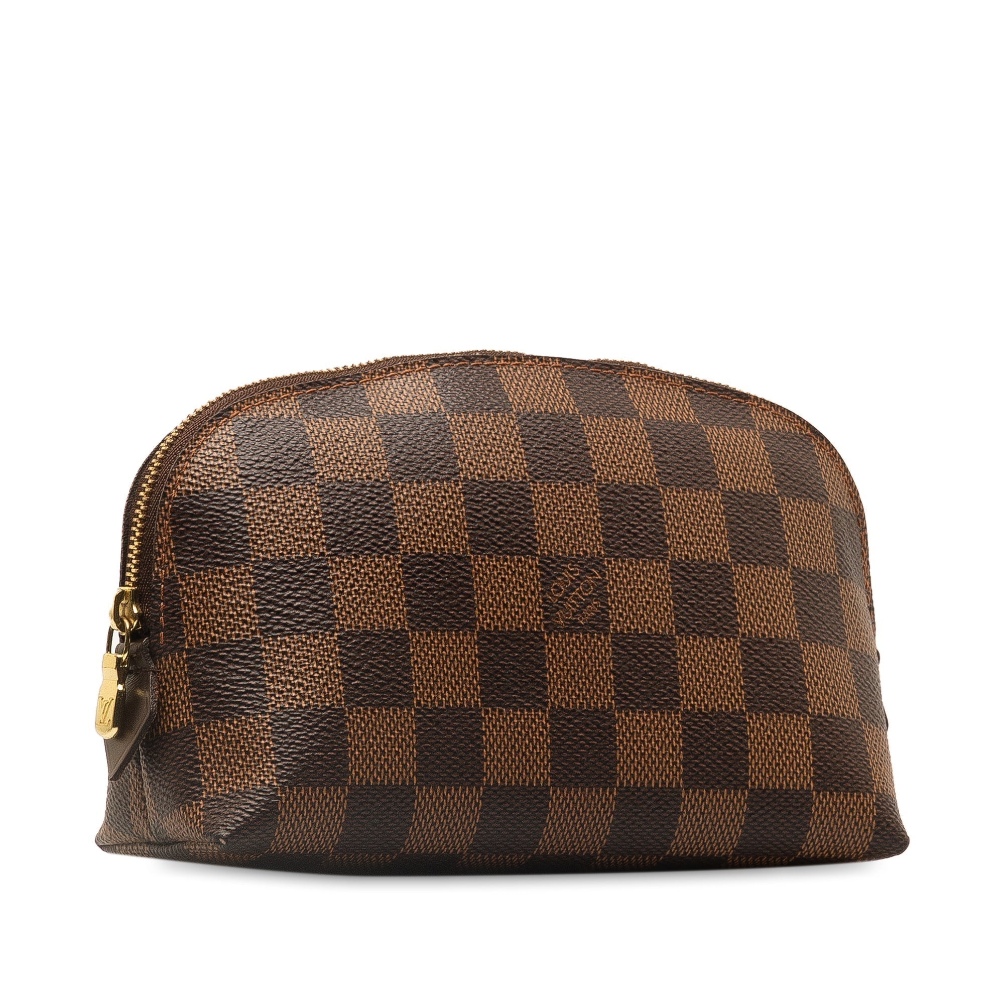 Brown LV Damier Ebene Cosmetic Pouch Clutch Bag