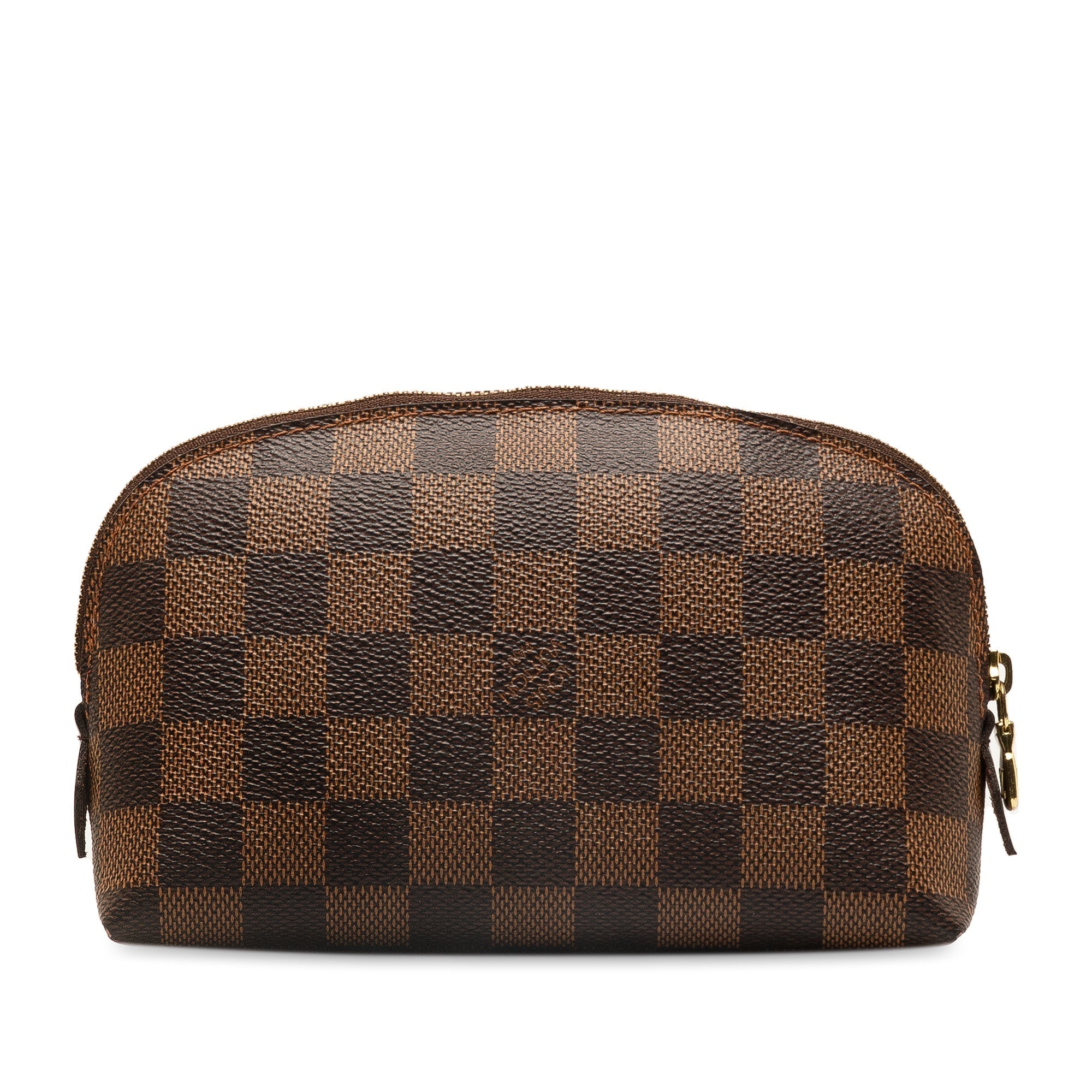 Brown LV Damier Ebene Cosmetic Pouch Clutch Bag