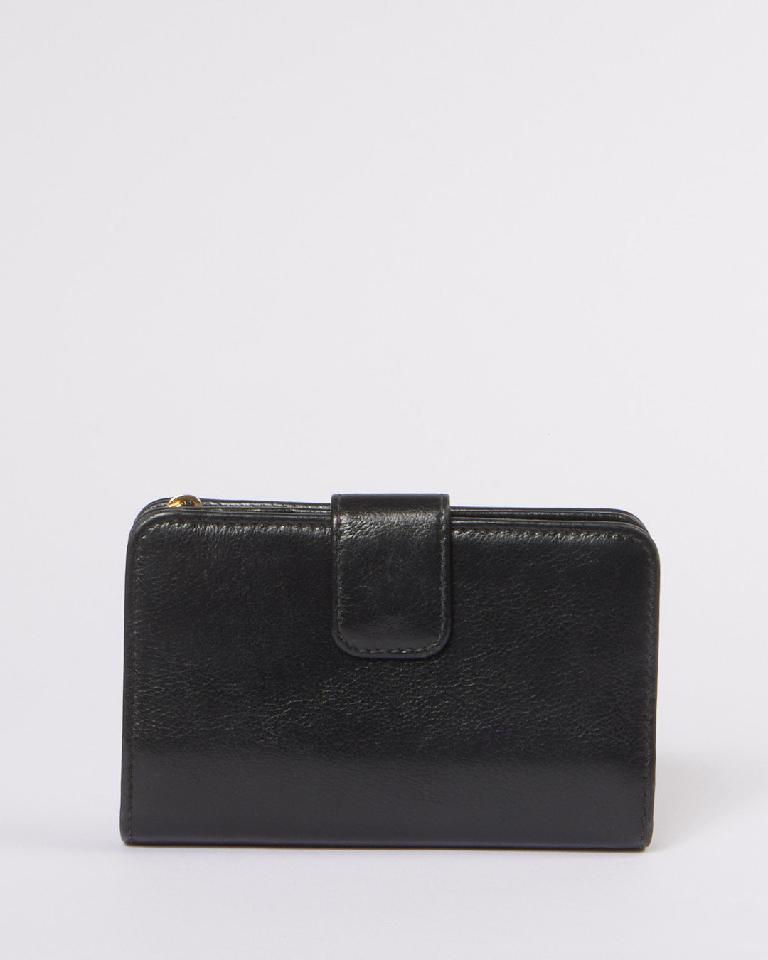 PRD Black Leather Compact Wallet