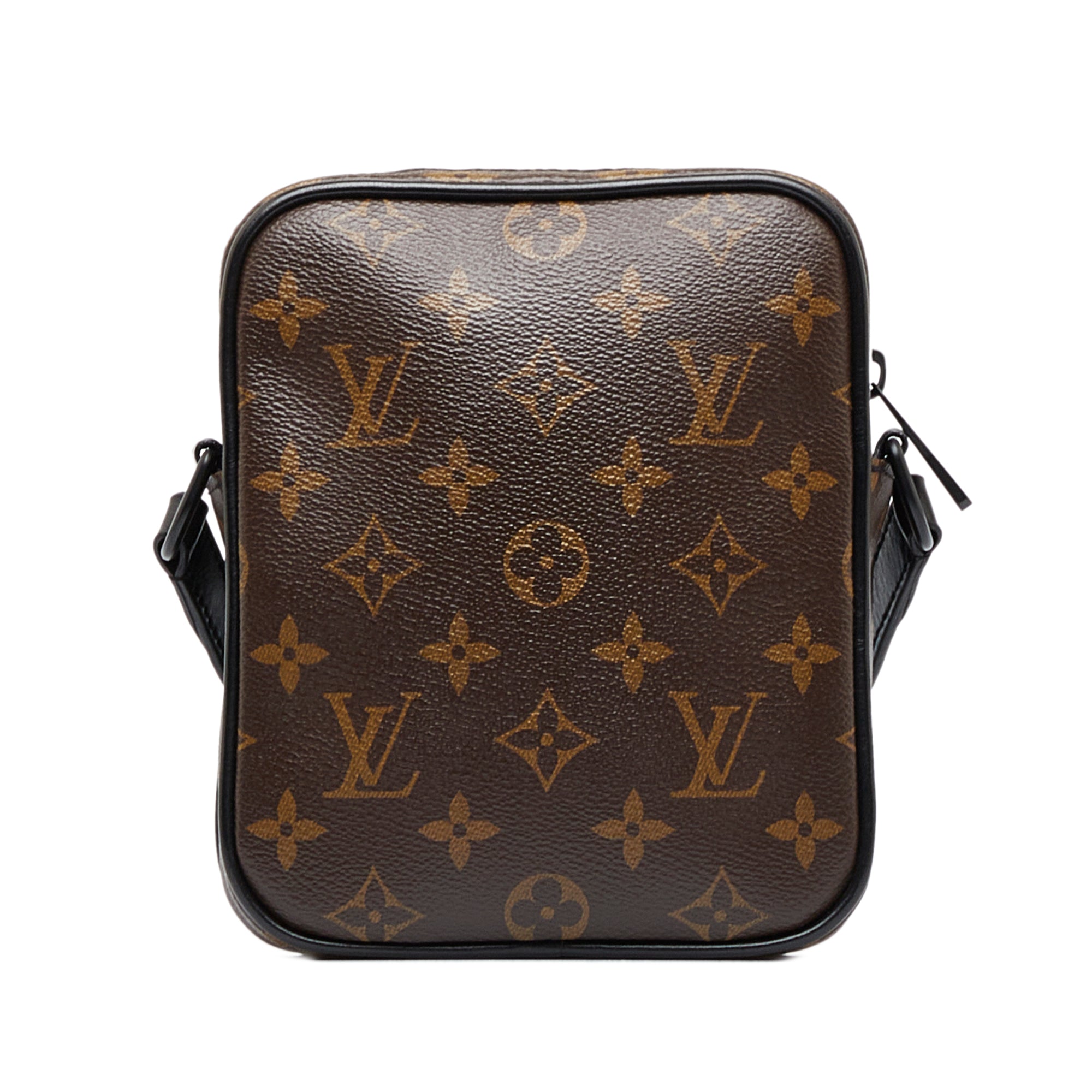 Brown LV Monogram Macassar Christopher Wearable Crossbody Bag