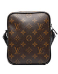 Brown LV Monogram Macassar Christopher Wearable Crossbody Bag