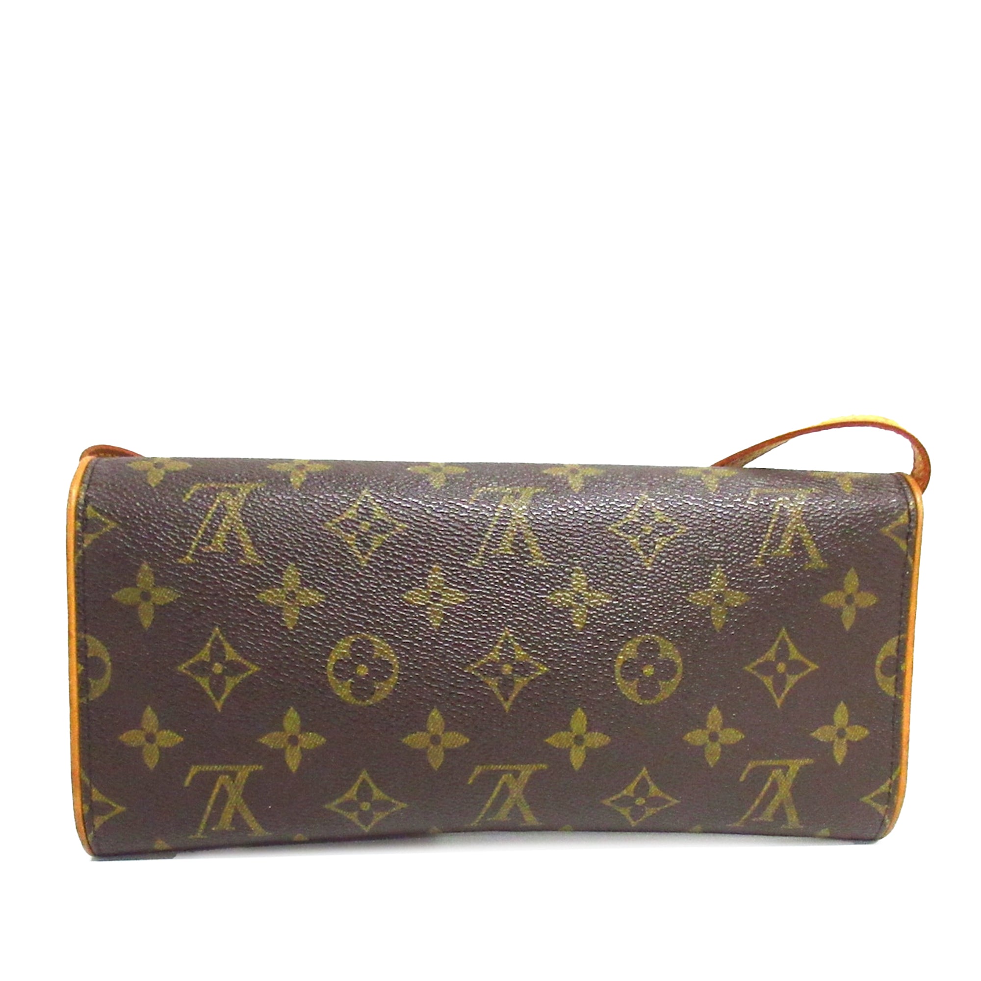 Brown LV Monogram Pochette Twin GM Crossbody Bag
