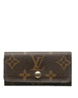 Brown LV Monogram 4 Key Holder