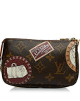 Brown LV Monogram Patch Mini Pochette Accessoires Baguette