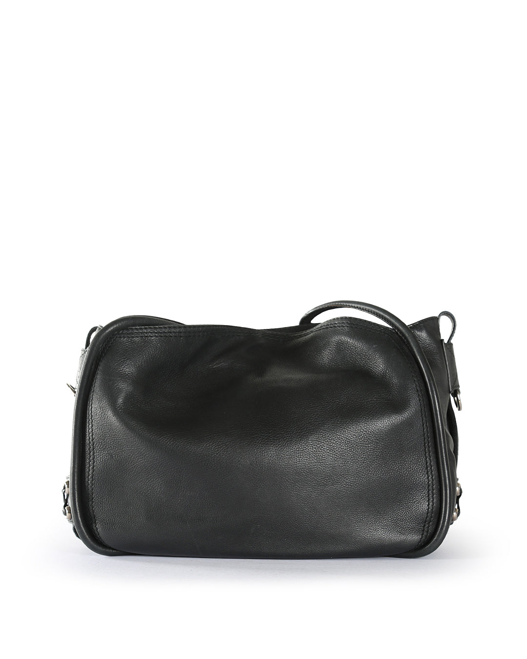 CHRISTIAN D1OR Black Leather Crossbody Bag