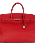 HMS Rouge Tomate Togo Leather Birkin 40cm Tote