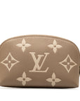 Brown LV Monogram Empreinte Giant Bicolor Cosmetic Pouch