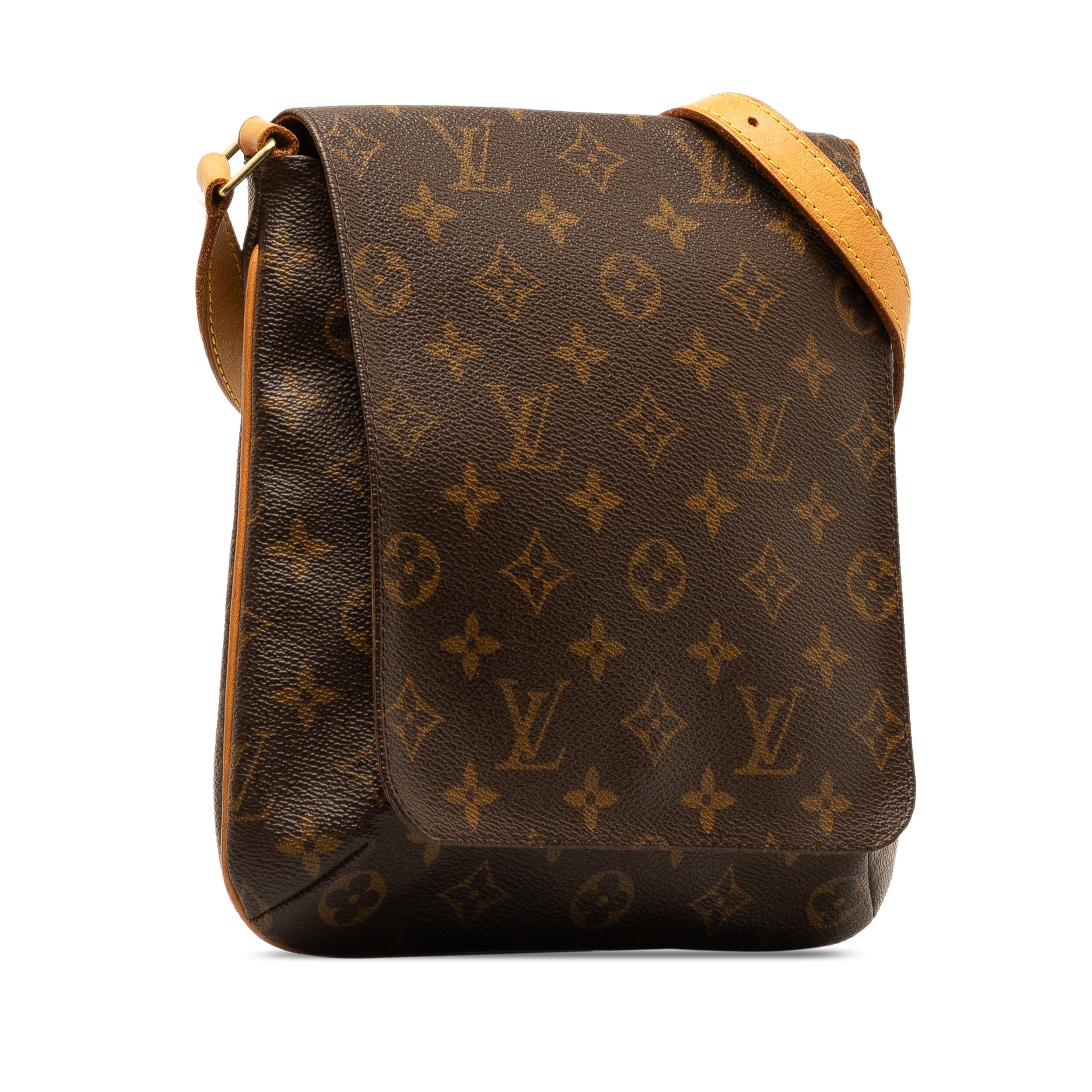 Brown LV Monogram Musette Salsa Short Strap Shoulder Bag