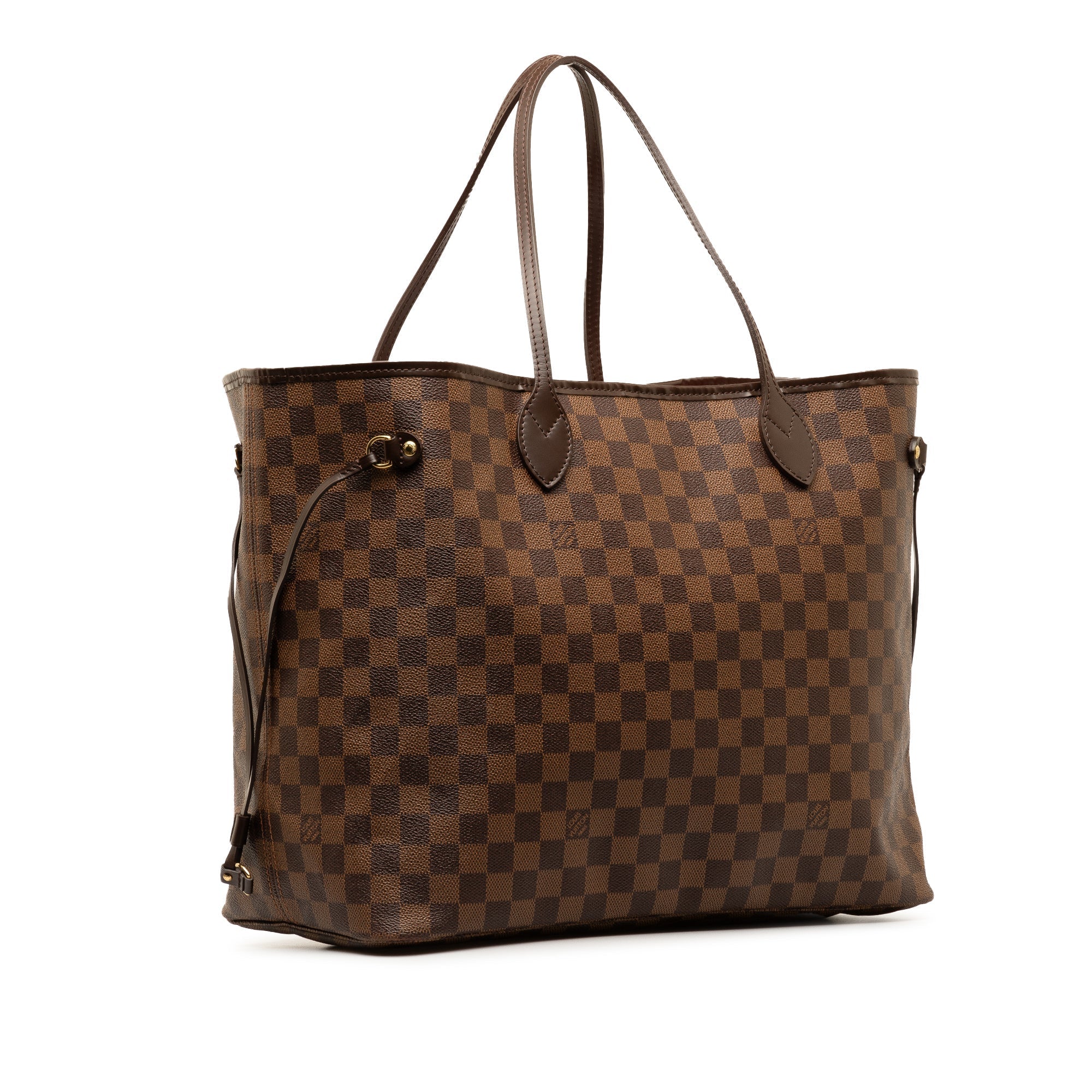 Brown LV Damier Ebene Neverfull GM Tote Bag