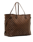 Brown LV Damier Ebene Neverfull GM Tote Bag