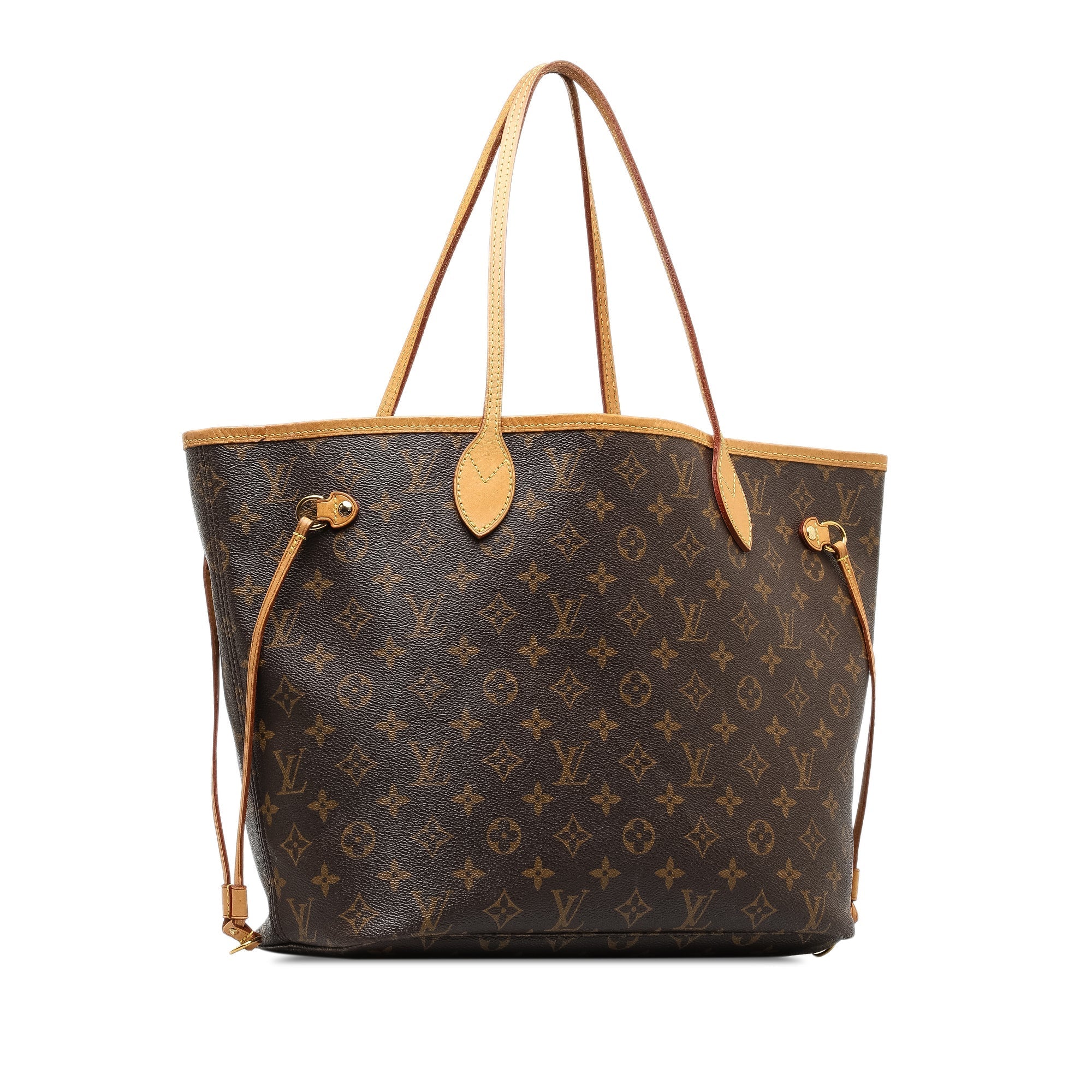Brown LV Monogram Neverfull MM Tote Bag