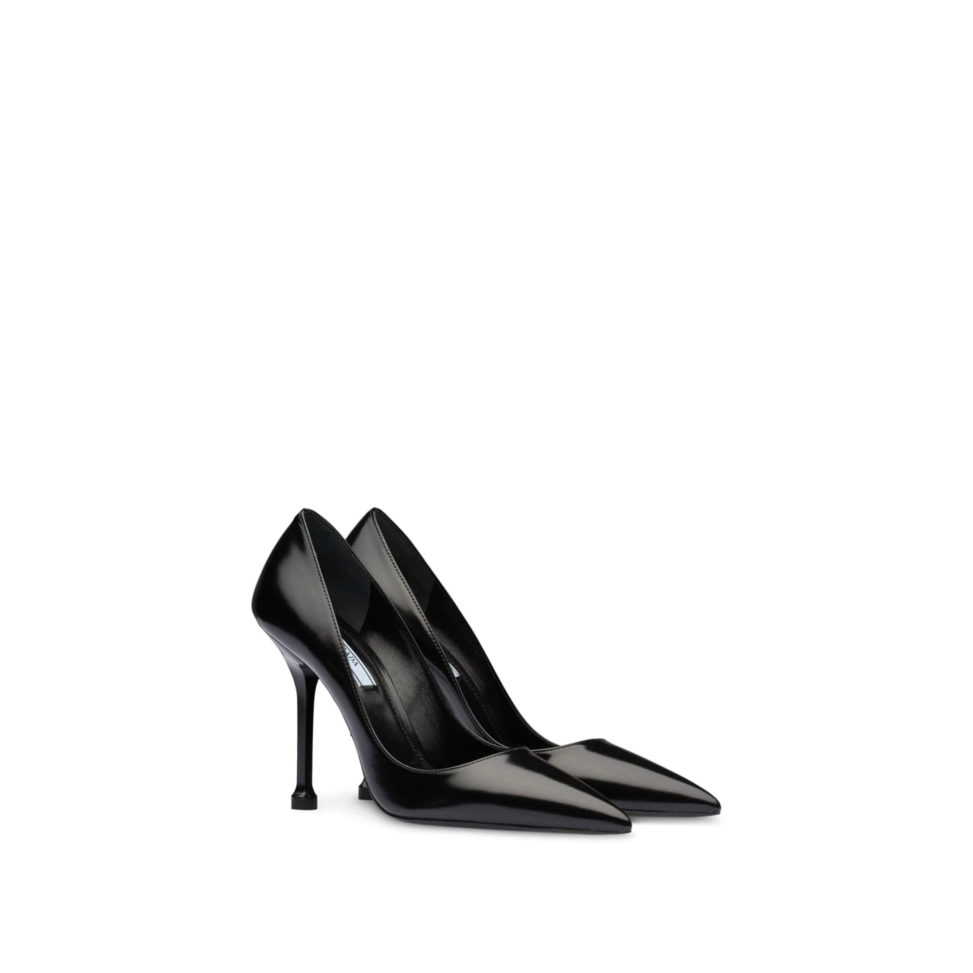 PRD Black Leather Pointed Toe Pumps