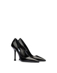 PRD Black Leather Pointed Toe Pumps