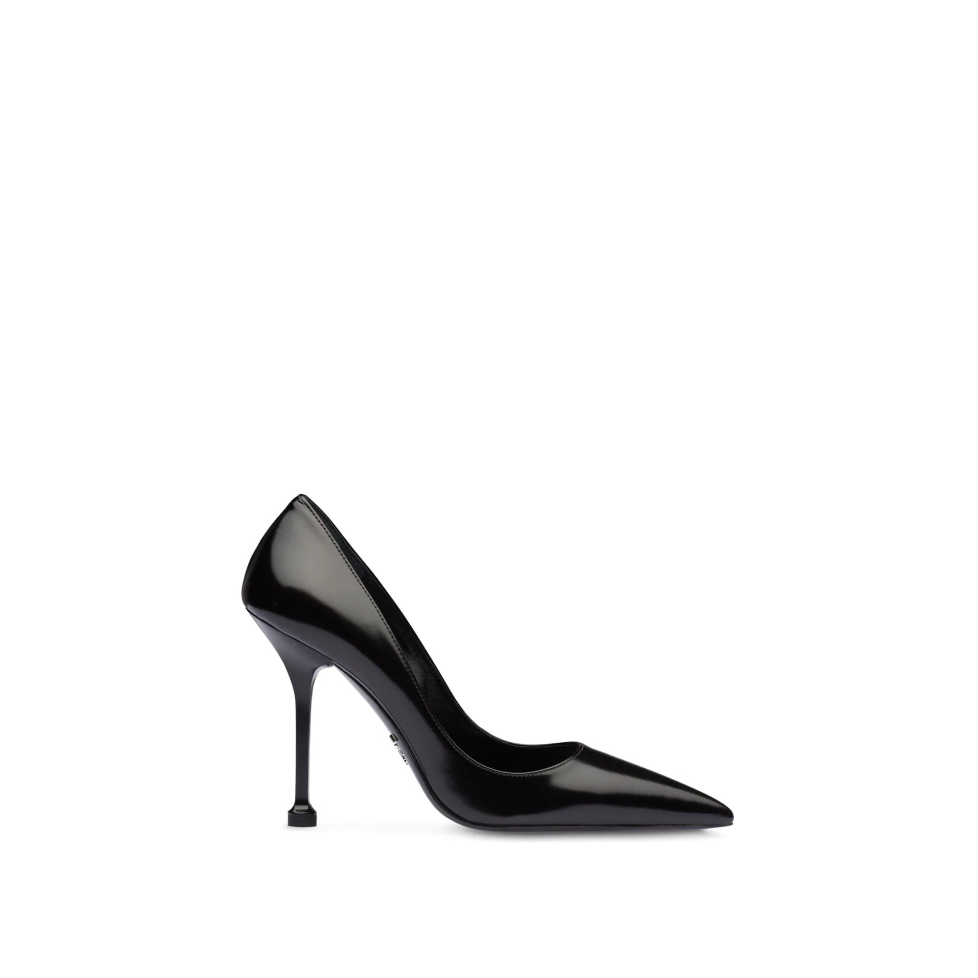 PRD Black Leather Pointed Toe Pumps