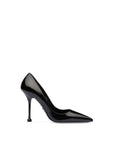 PRD Black Leather Pointed Toe Pumps