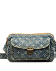 Blue LV Monogram Denim Bum Bag