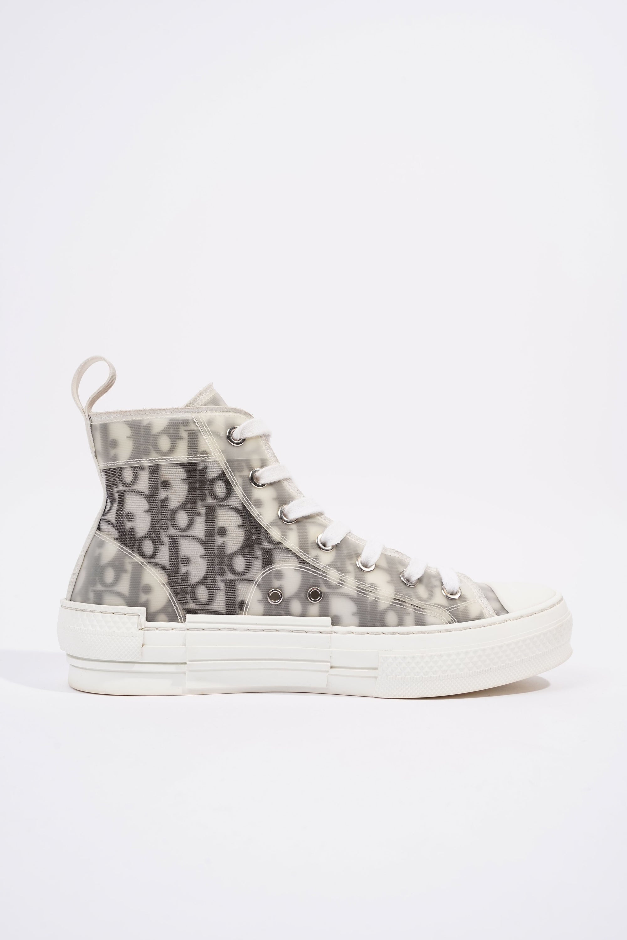 Christian D1OR B23 Hightops White / Black Oblique Rubber EU 37 UK 4