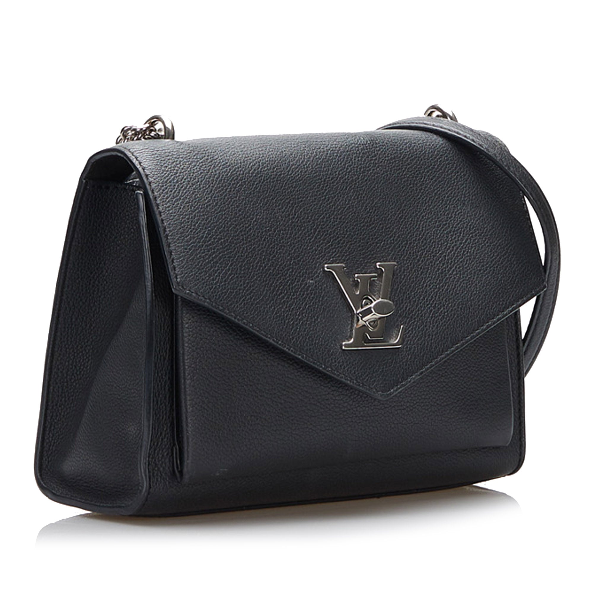 Black LV Mylockme Chain Bag