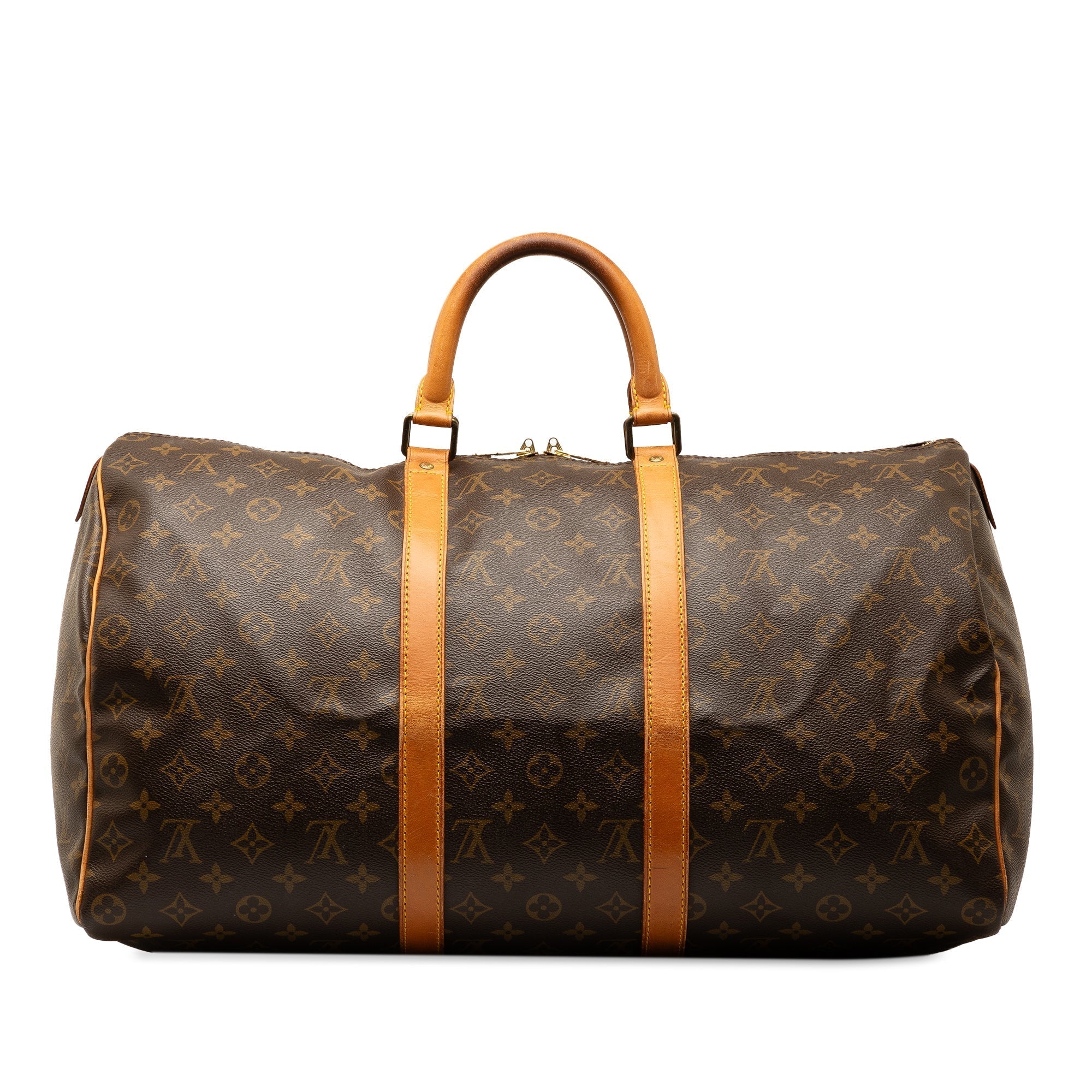 Brown LV Monogram Keepall 50 Travel Bag