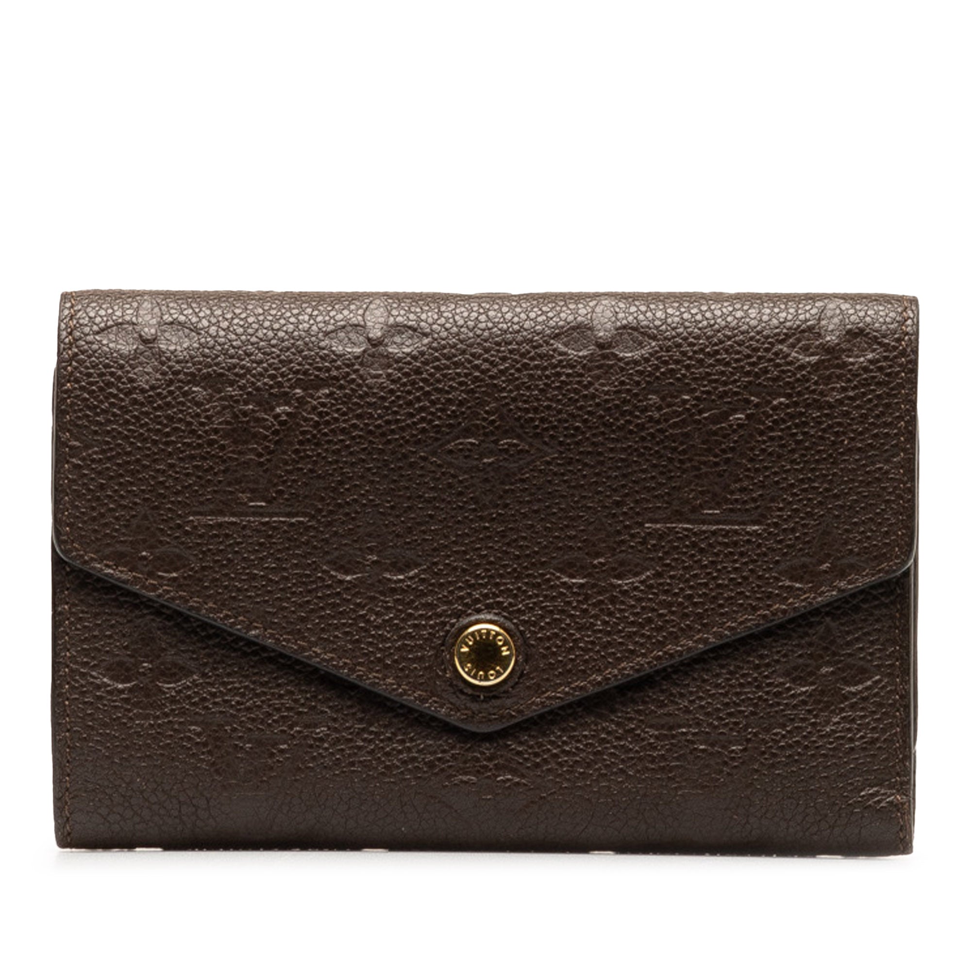 Brown LV Monogram Empreinte Portefeuille Curieuse Wallet