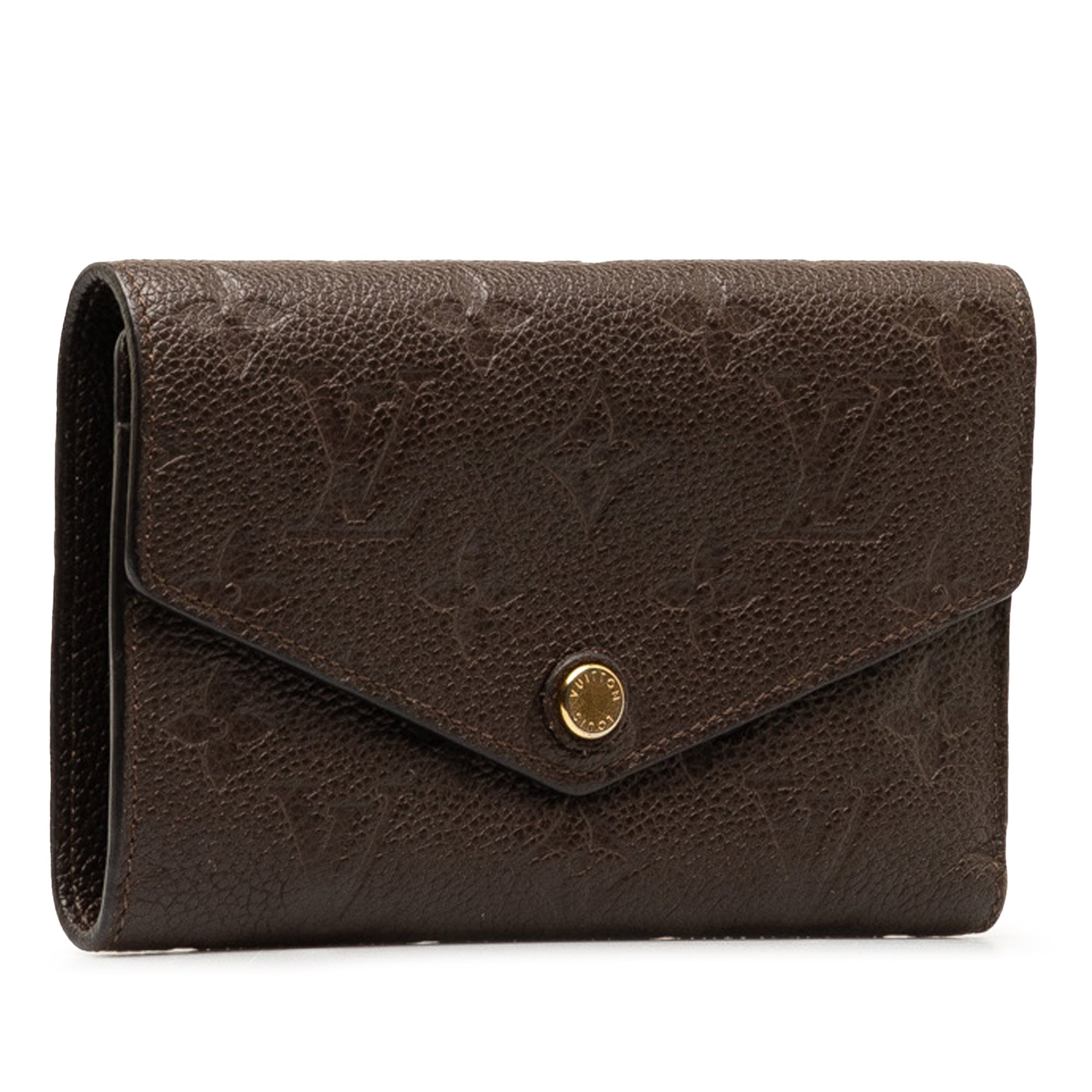 Brown LV Monogram Empreinte Portefeuille Curieuse Wallet