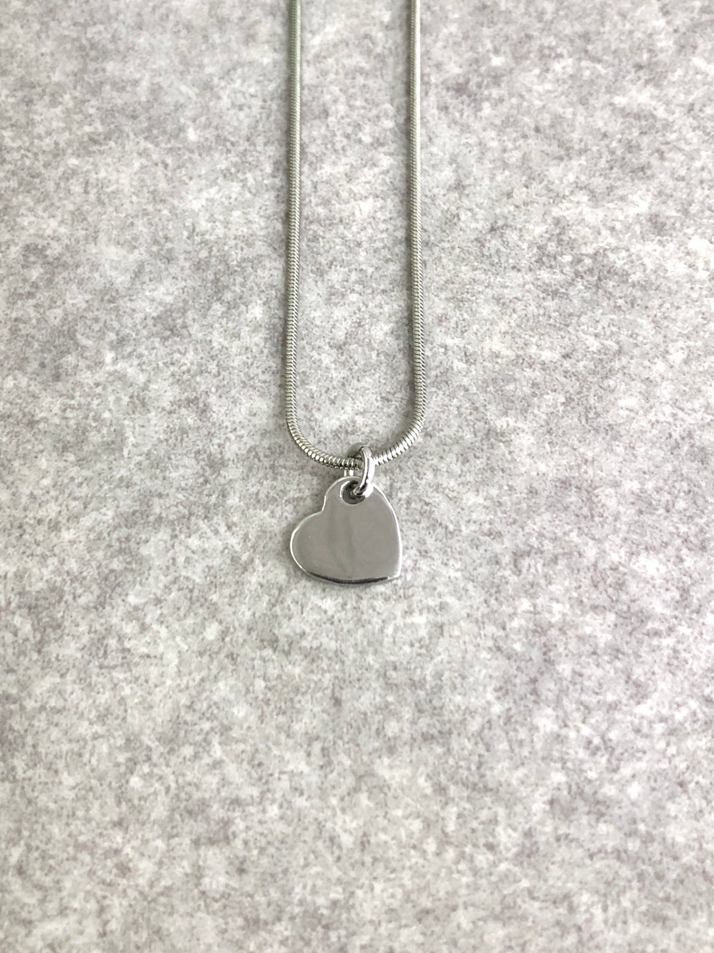 Christian D1OR CD Logo Heart Motif Necklace Silver Vintage 2f2nrz