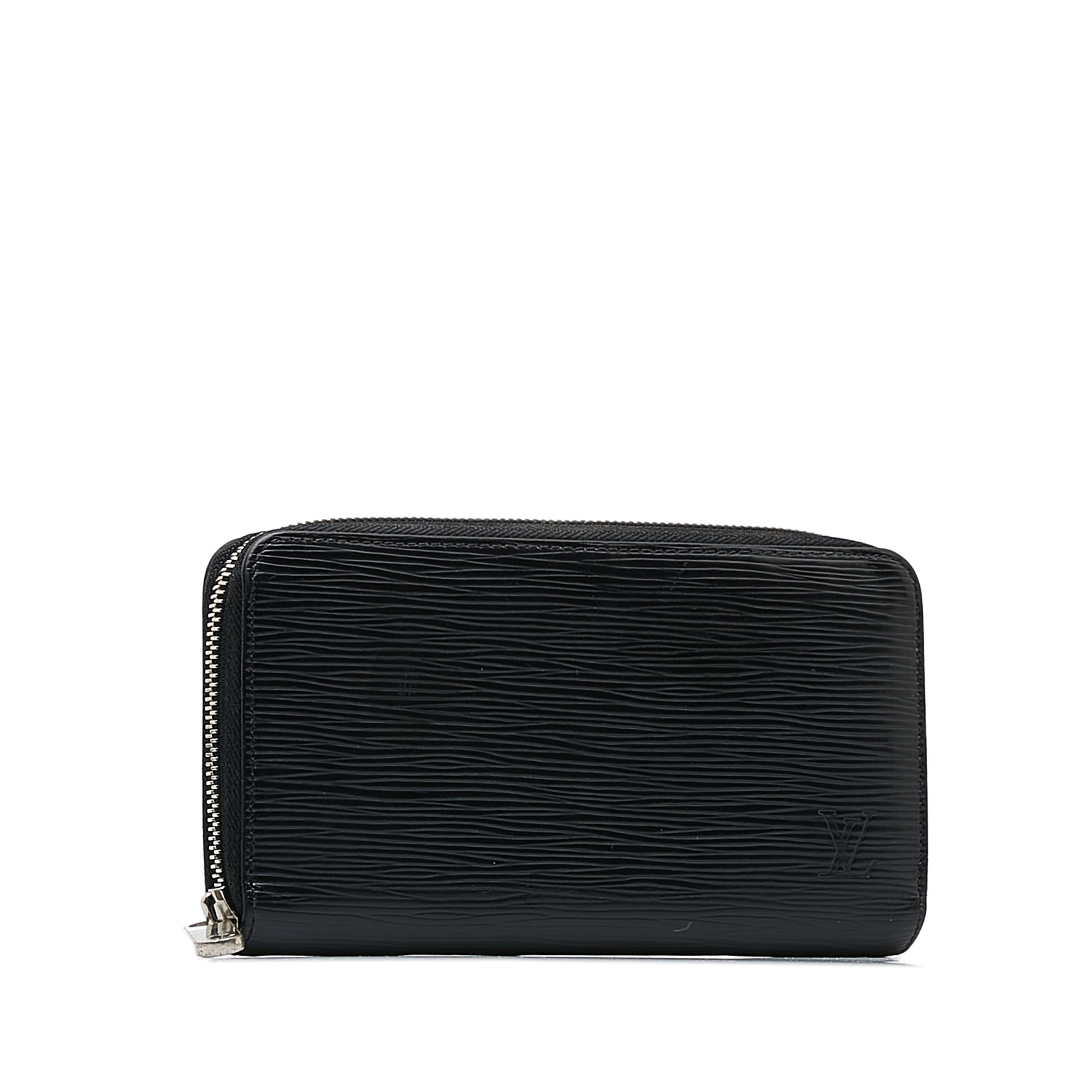 Black LV Epi Zippy Long Wallet