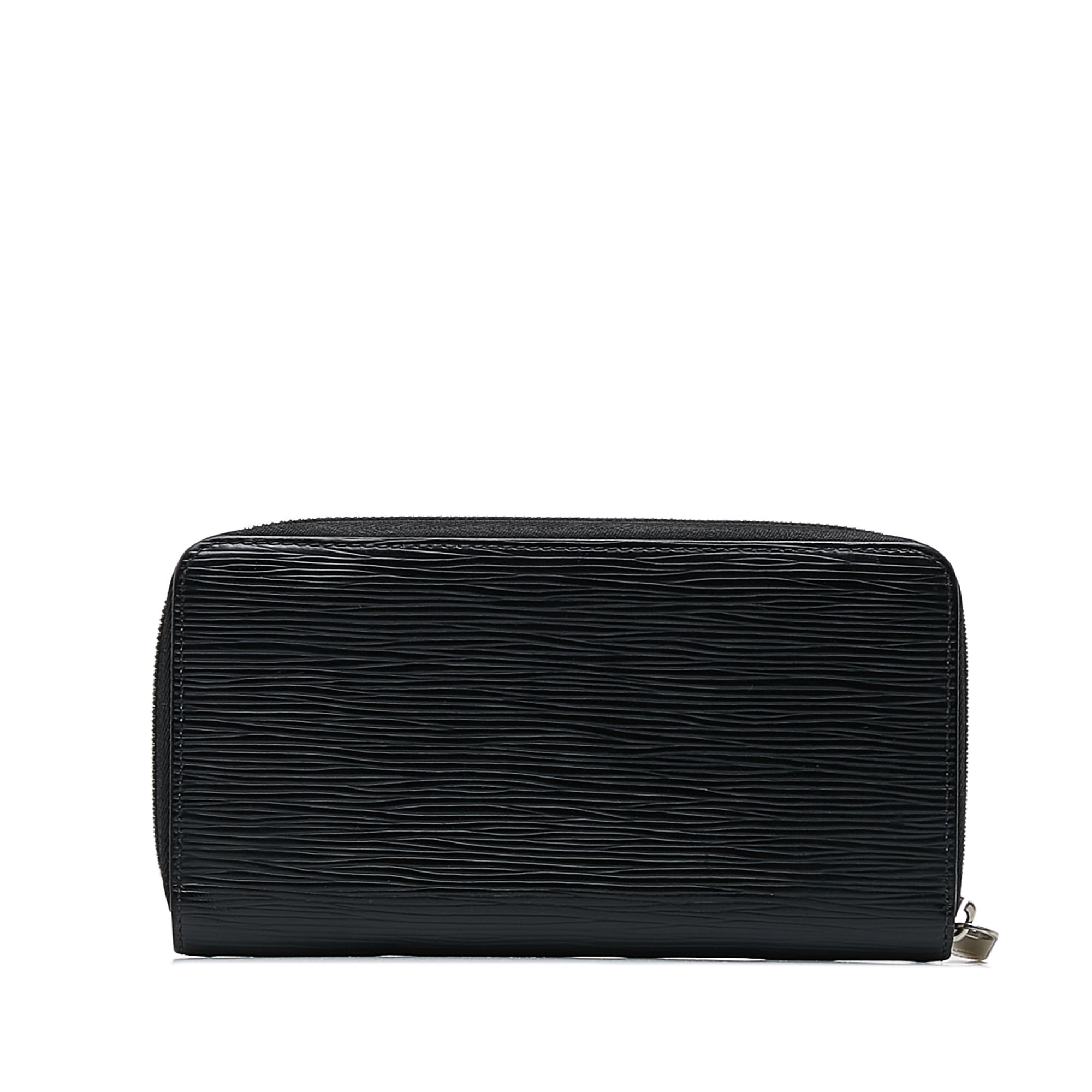 Black LV Epi Zippy Long Wallet