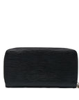 Black LV Epi Zippy Long Wallet