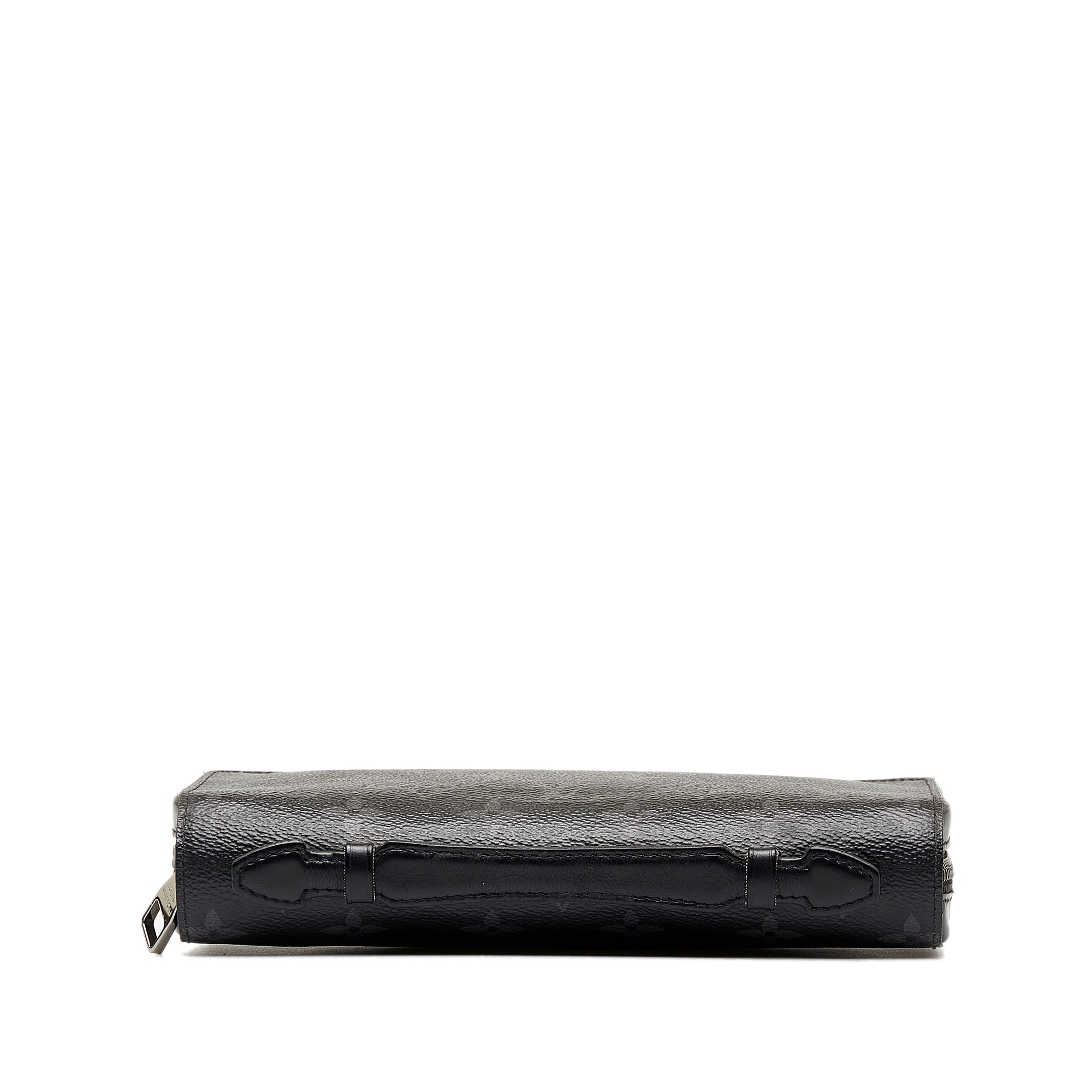 Black LV Monogram Eclipse Zippy XL Long Wallets