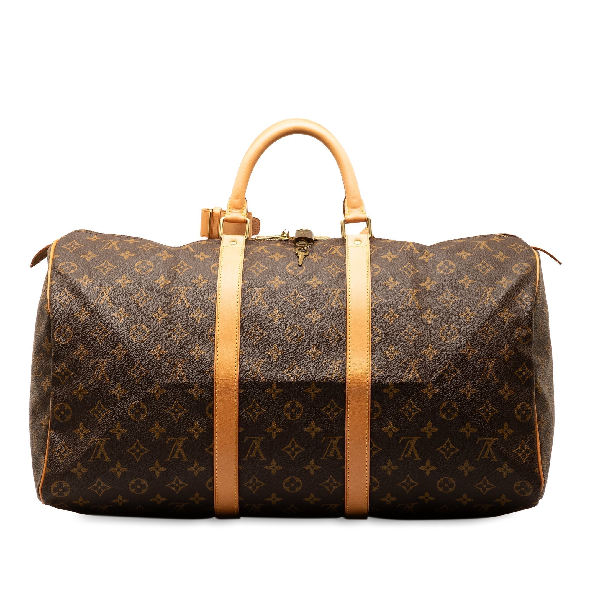 Brown LV Monogram Keepall 50 Travel Bag